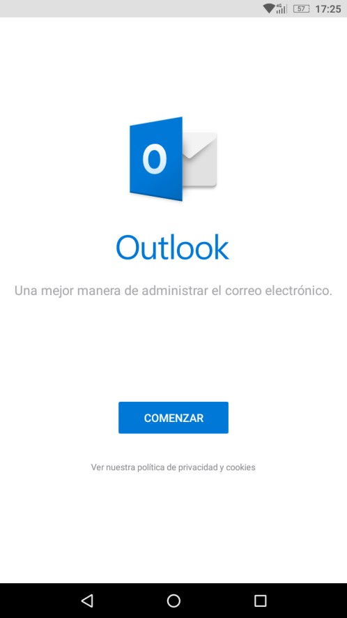 Configuración de correos en el dispositivo movil