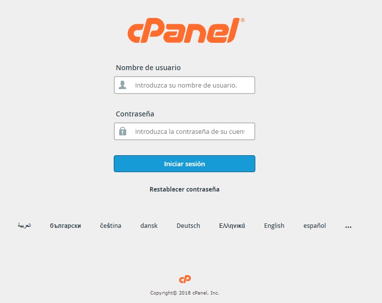 Instructivo cpanel